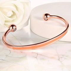 Magnetic Lymph Detox Copper Bracelet for Women 99.99% Copper Cuff Bangle