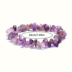 Natural Amethyst Bracelet for Yoga - Christmas Gift for Women