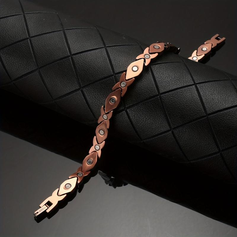 Vintage Copper Bracelet For Women 99.9% Pure Copper With Magnets