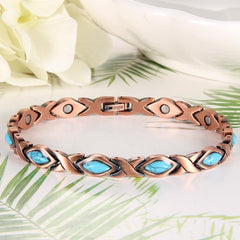 Vintage Copper Bracelet For Women 99.9% Pure Copper With Magnets