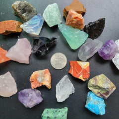2oz 4oz Mixed Natural Raw Rough Stones Rocks And Minerals For Tumbling Polishing