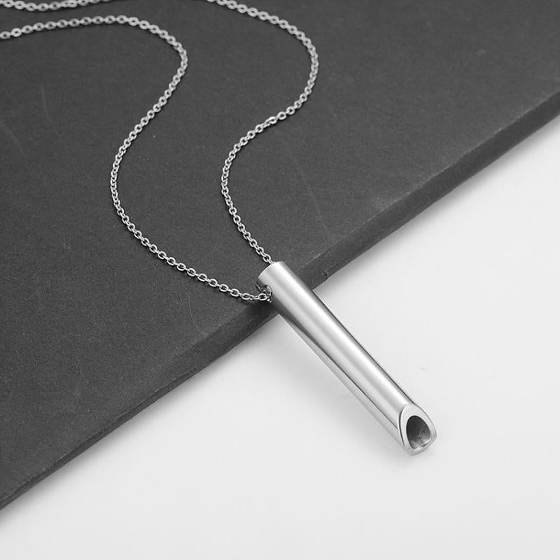 Breathing Necklace: Calming Meditation Device & Gift for Men & Women