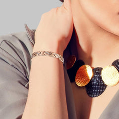 Lymph Drainage Magnetic Bracelet for Women Titanium Steel