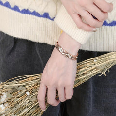 Lymph Drainage Magnetic Bracelet for Women Titanium Steel