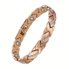 Lymph Drainage Magnetic Bracelet for Women Titanium Steel