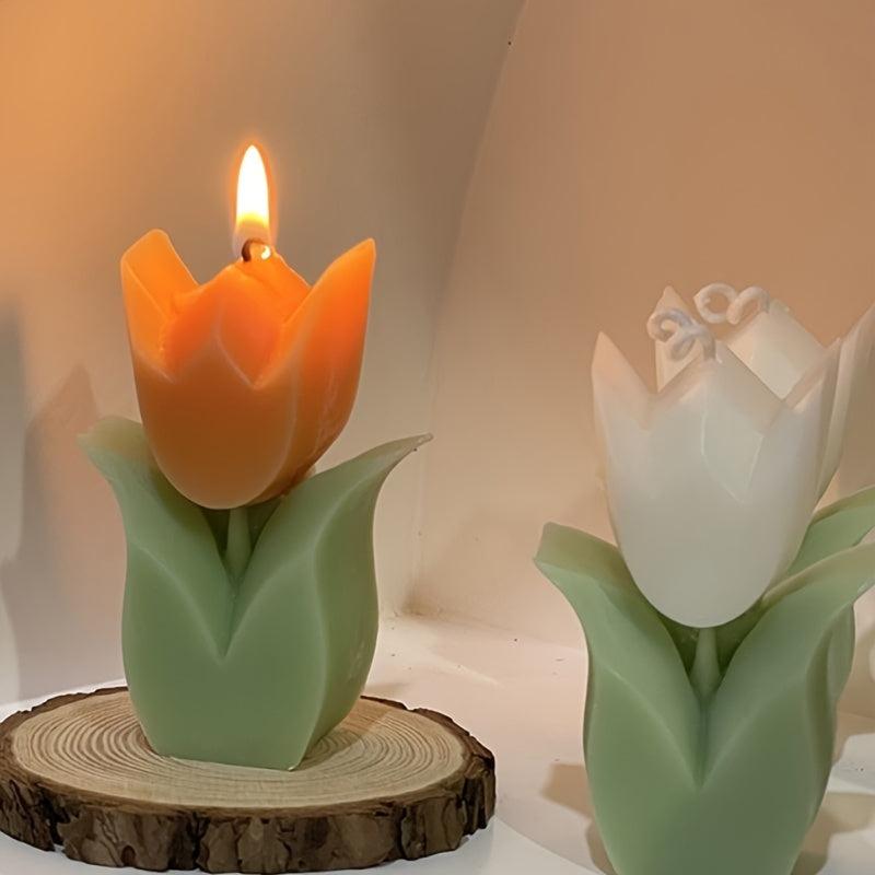 Tulip Candles for Home Decor Scented Flowers Gift