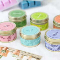 Scented Tin Candles Essential Non Toxic Smokeless All Natural
