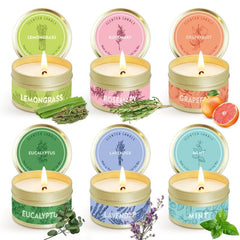 Scented Tin Candles Essential Non Toxic Smokeless All Natural