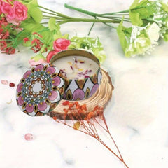 Dried Flower Scented Candles for Aromatherapy Sleep Aid