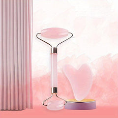 2pcs Powder Crystal Side Double Head Roller Face Massager
