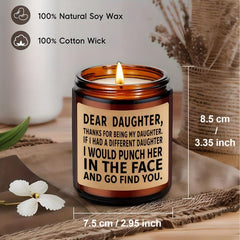 Scented Candles aromatherapy Glass Jar Candles Funny Mom Candles Daughter