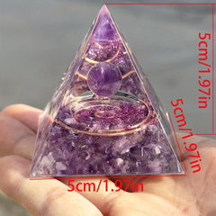 Amethyst Orgone Pyramid Energy Generator