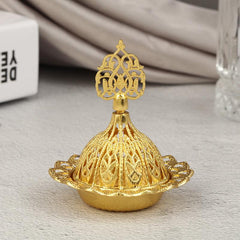 Ginkgo Leaf Aromatherapy Stove Incense Burner Golden Ornament
