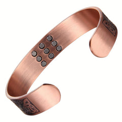 Copper Bracelet For Men: 3500 Gauss Magnets, Adjustable Cuff Bangle