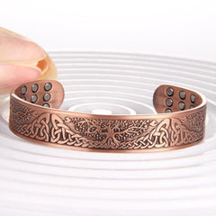 Copper Bracelet For Men: 3500 Gauss Magnets, Adjustable Cuff Bangle