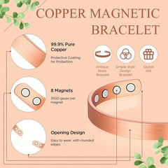 Hand Forged 100 Copper Bracelet for Joint Pain Relief