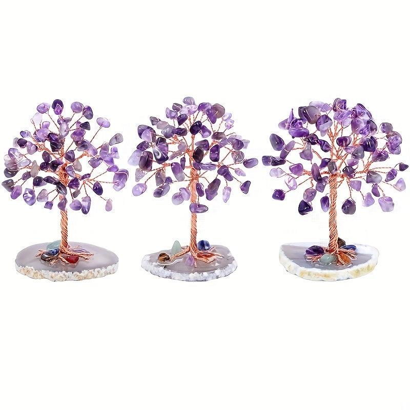 Natural Crystal Tree Enhance Health & Luck Chakra Energy Gift