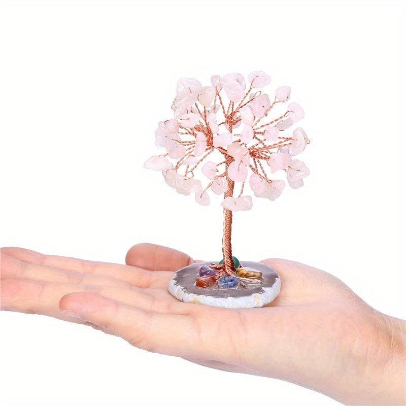 Natural Crystal Tree Enhance Health & Luck Chakra Energy Gift