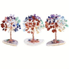 Natural Crystal Tree Enhance Health & Luck Chakra Energy Gift