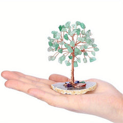 Natural Crystal Tree Enhance Health & Luck Chakra Energy Gift