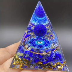 Orgone Pyramid Purple Crystal Ball Energy Generator