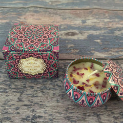 Fragrant Dry Flower Candle in Iron Can Home Decor