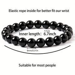 Natural 8MM Crystal Stone Beaded Bracelet