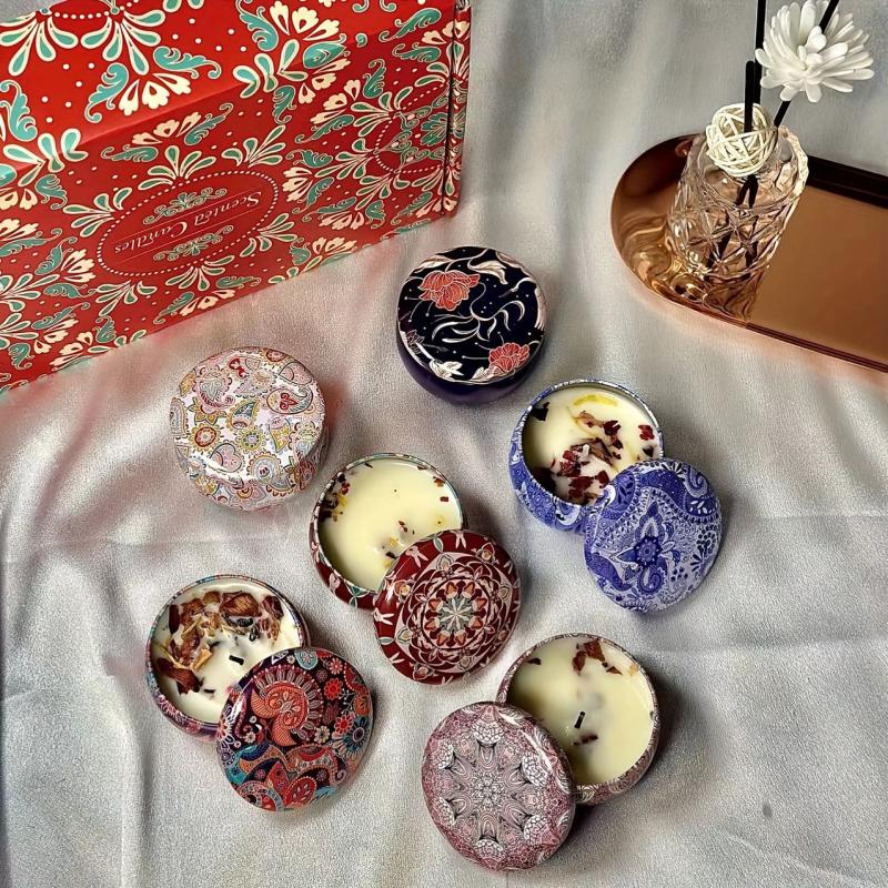6pcs Scented Candles Gift Sets for Women - Aromatherapy Candles