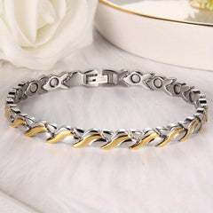 Titanium Steel Magnetic Bracelet for Women with Lymphatic Drainage