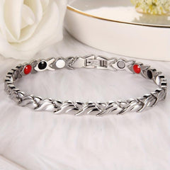 Titanium Steel Magnetic Bracelet for Women with Lymphatic Drainage