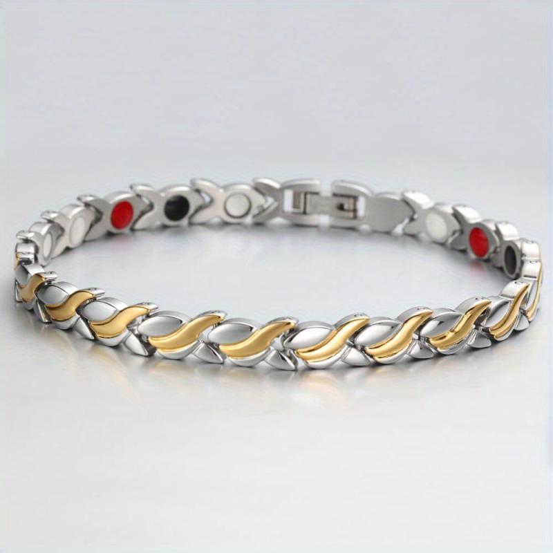 Titanium Steel Magnetic Bracelet for Women with Lymphatic Drainage