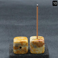 Natural Stone Incense Burner Rack Square DIY Mini Incense Burner