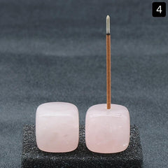 Natural Stone Incense Burner Rack Square DIY Mini Incense Burner