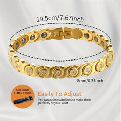 Stylish Titanium Steel Magnetic Bracelet for Women