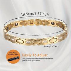 Stylish Titanium Steel Magnetic Bracelet for Women