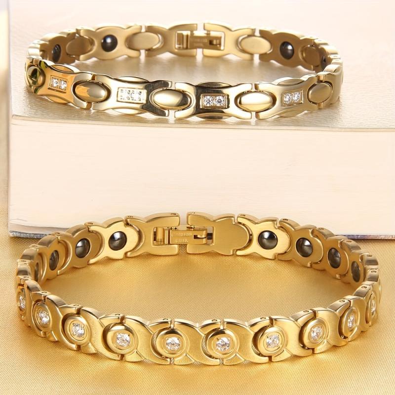 Stylish Titanium Steel Magnetic Bracelet for Women