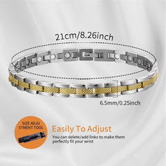 Women's Magnetic Bracelet Titanium Adjustable Length Bracelet