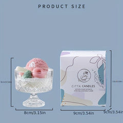 Ice Cream Scented Candle Long Lasting Bedroom Deodorizer Birthday Cake Fragrance