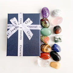 14pcs Natural Chakra Stones Set Large Particle Reiki Crystal Gift Home Decor