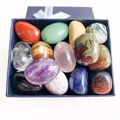 14pcs Natural Chakra Stones Set Large Particle Reiki Crystal Gift Home Decor
