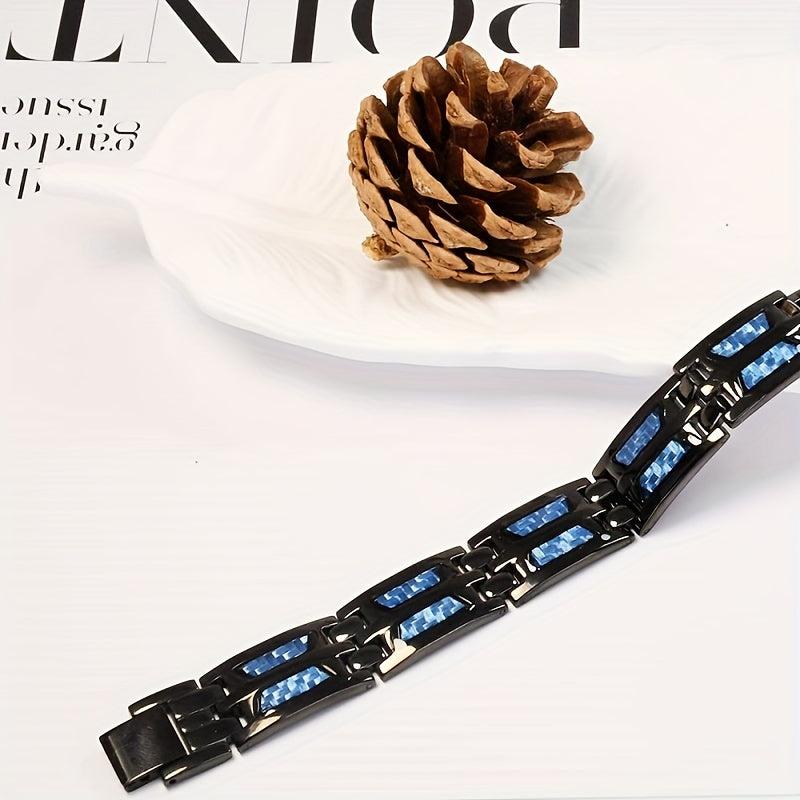 Titanium Magnetic Bracelet for Men with 4 Element Magnets