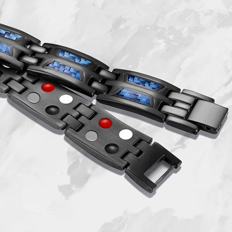 Titanium Magnetic Bracelet for Men with 4 Element Magnets