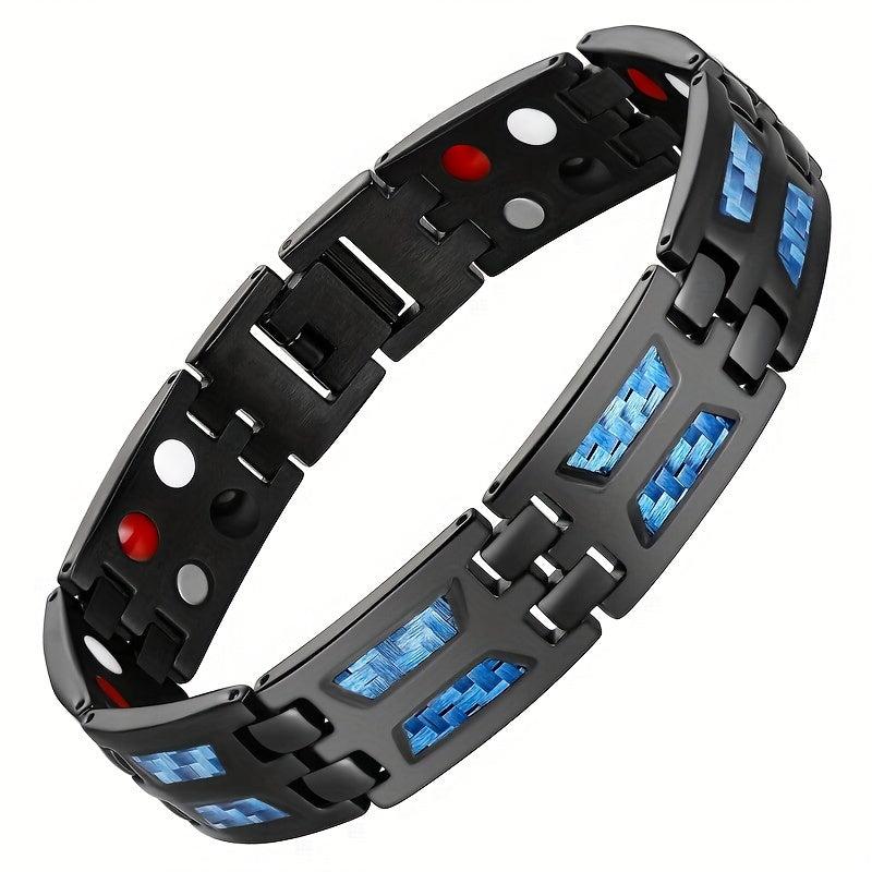 Titanium Magnetic Bracelet for Men with 4 Element Magnets
