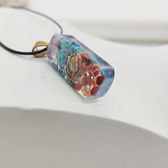 5pcs 7 Chakra Crystal Necklace Good Luck Energy Protection Stone Pendant