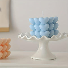 2pcs Aromatherapy Candle Mini Cube Bubble Love Gradual Cube Shape Candle