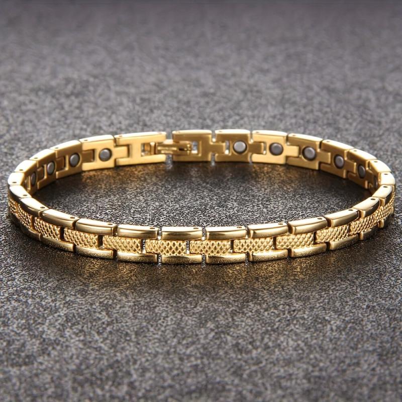 Adjustable Titanium Magnetic Bracelet for Women with Tool