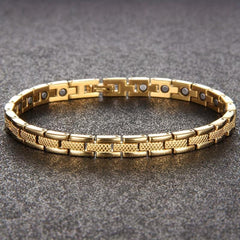 Adjustable Titanium Magnetic Bracelet for Women with Tool