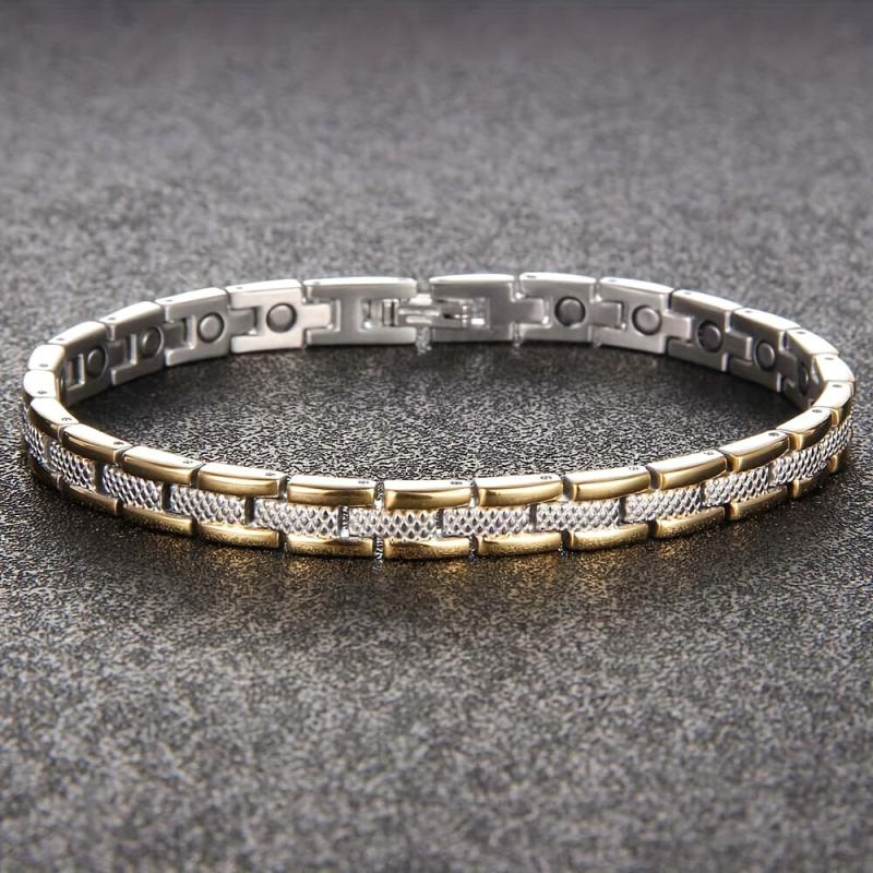 Adjustable Titanium Magnetic Bracelet for Women with Tool