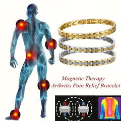 Adjustable Titanium Magnetic Bracelet for Women with Tool