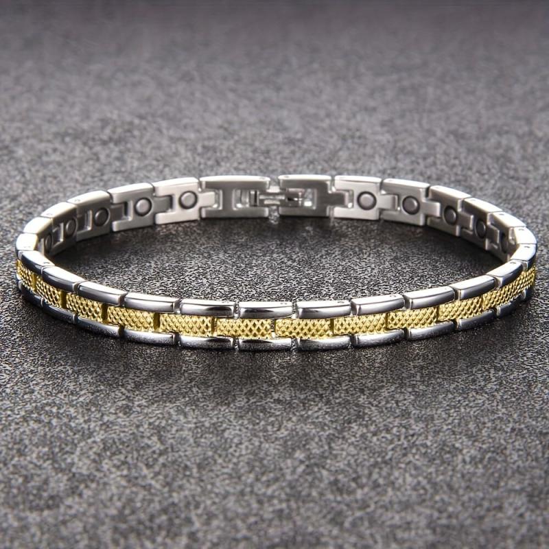 Adjustable Titanium Magnetic Bracelet for Women with Tool